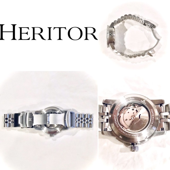 * SOLD * Automatic Heritor Dalton | Black Dial | Like New | Dive Watch - Picture 12 of 16